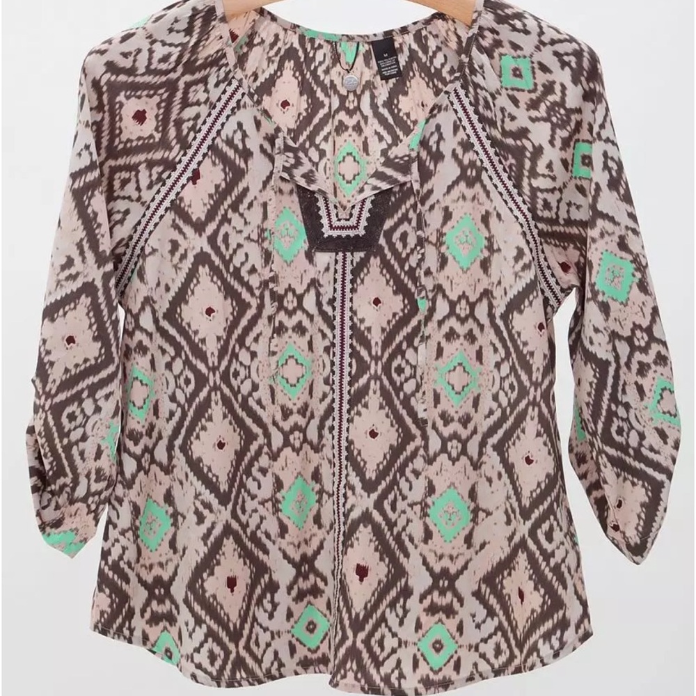 BKE Aztec Print Blouse
